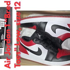 Air Jordan 1 Low Sneakers “Bred Toe”